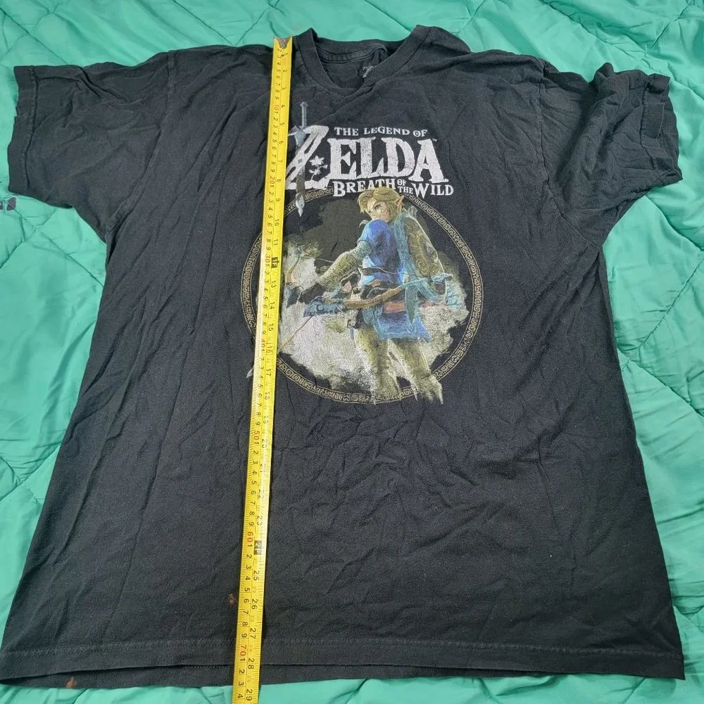 The Legend of Zelda Breath Of The Wild Adult Unisex XL Black Short Sleeve TShirt